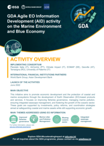 GDA AID activity on the Marine Environment and Blue Economy