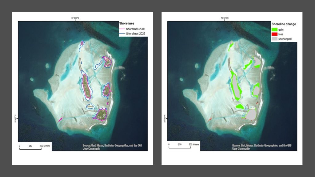 Analysing Dhigu Atoll's Shoreline