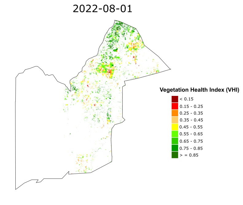 ASIS Agricultural Drought - Sugarcane