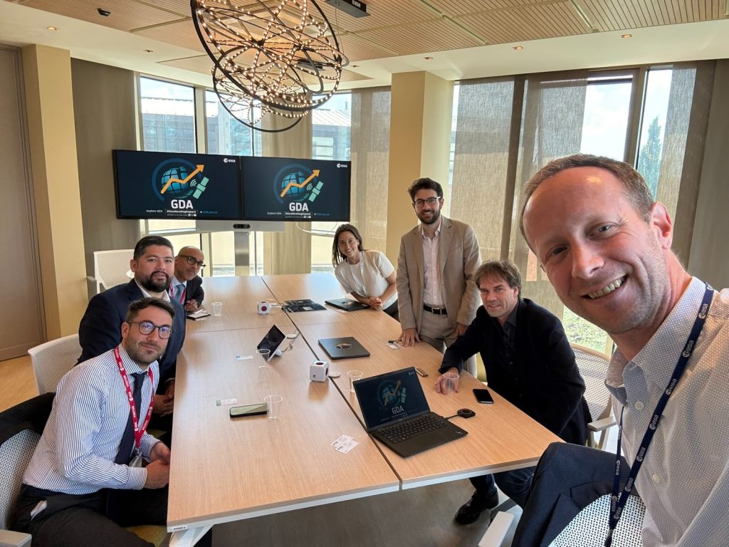 ESA and IDB team at Frascati
