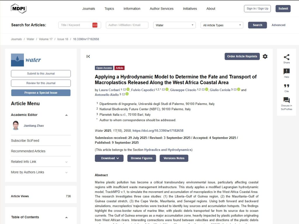 Hydrodynamic Model to Determine the Fate and Transport of Macroplastics 