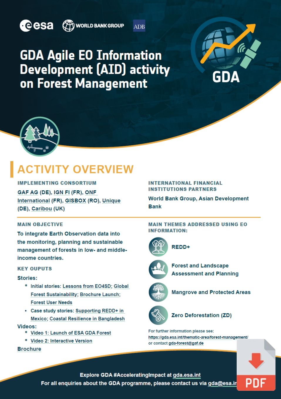 Forest Management eFlyer ESA GDA
